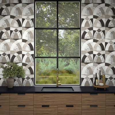 Daltile Eclessia marbre pierre naturelle arches mosaïque polie (10 PCS par carton) (9,70 pieds carrés par carton)