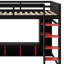 Lit mezzanine avec bureau Gaming