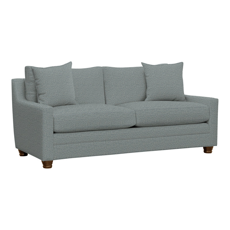 Fairgrove 80" Mid Sofa, Havana, Tuck Cobalt