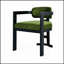 Ensemble de chaises de salle à manger d'intérieur en bois, vert et noir, durable et élégant pour les décors modernes et traditionnels
