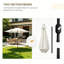 270cm Tilt Beach Parasol