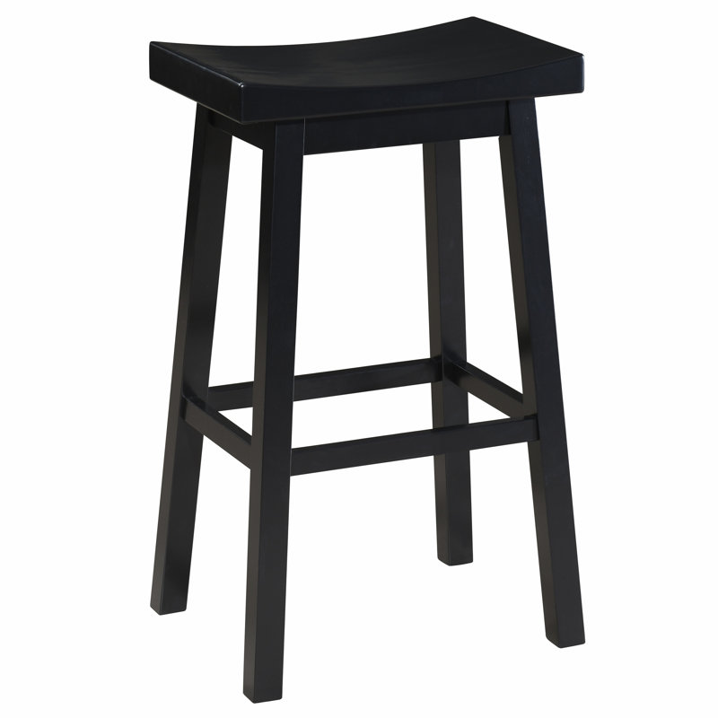 Tabouret de bar LuXeo Lakewood, Siège noir / cadre noir, Siège d'une hauteur de 29 po