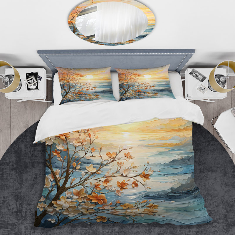 Ensemble de housse de couette Bold Sunrise Eernal Renewal I - Sunrise Sunset