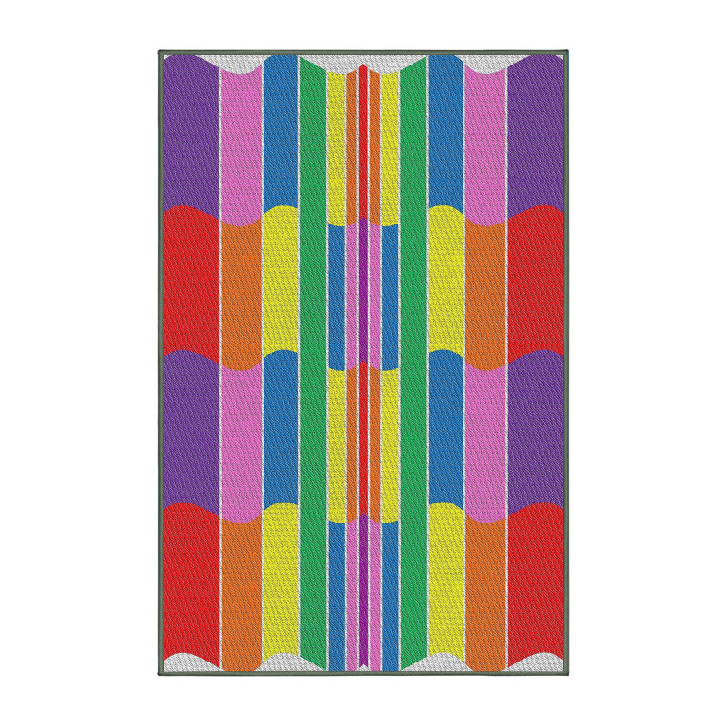 Kircher Geometric Indoor Rug, Rectangle 5' x 8'