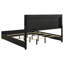 Marceline Wood Queen LED Panel Bed Black-984136673-984136677