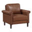 Fauteuil capitonné traditionnel avec garniture cloutée et siège à ressorts ensachés-1895825969
