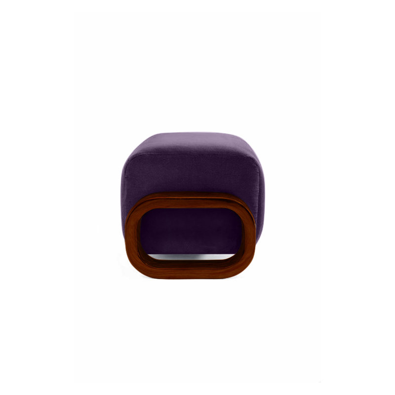 Cayenne Ottoman, Violet Velvet