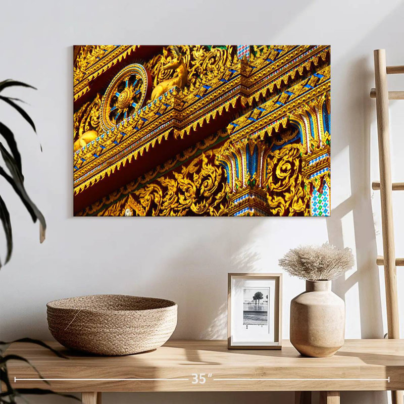 Ornate Thai Temple, 16" H x 24" W