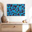Essaim de papillons bleus