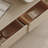 Design sense cream style solid wood coffee table