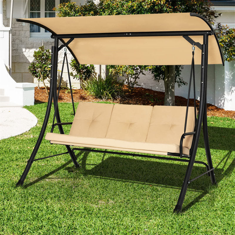 3 Person Porch Swing with Canopy
