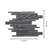 Karma Random Sized Glass Linear Mosaic Wall Tile-45293112