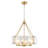 6 - Light 19.69'' Dimmable Modern Drum Candle  Chandelier With Glass Shade-1648623593