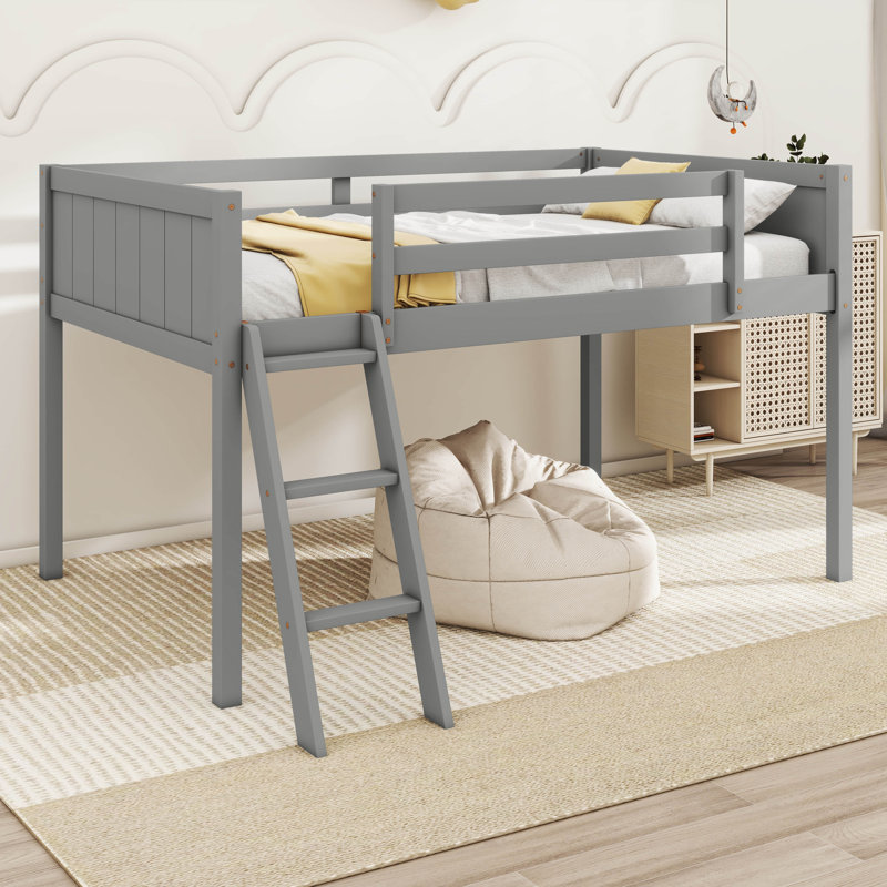 Lit pour chambre Kiersti, gris