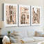 Blush Architecture Study IV - Toile tendue avec châssis - 3 pièces-46254854