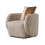 Gineverra Accent Chair - Biscotti/Ivory Gold