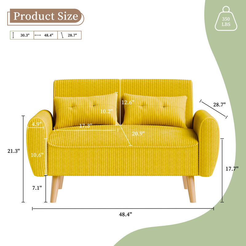 Fauteuil Bergthold, Jaune