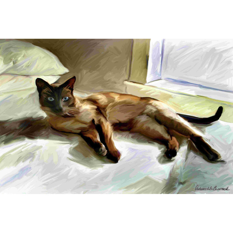 " Siamese " by Robert McClintock, 24" H x 36" W  