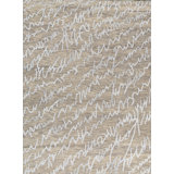Jute / Sisal Abstract Area Rug in Silver