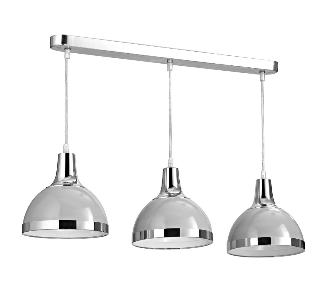 Elnora 3 - Light Chrome Kitchen Island Pendant