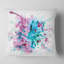 Tache de peinture bleue et mauve - coussin imprimé abstrait-30423023-30423027