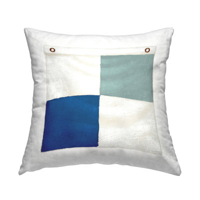 Coussin décoratif à damier imprimé drapeau de bateau par James Wiens