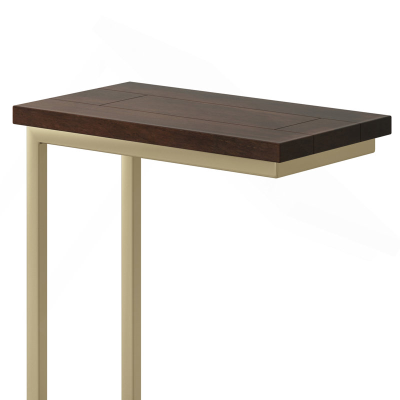 Table d'appoint C - brun foncé / or, Dark Brown, Doré