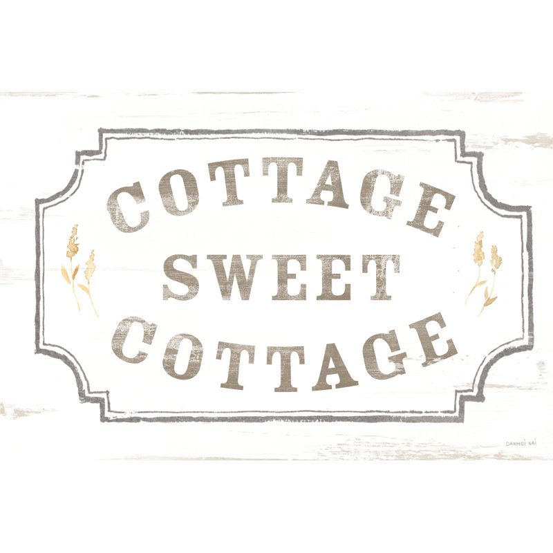 Cottage Garden I On Wood by Danhui Nai - Wrapped Canvas Print, 20cm H x 30cm W