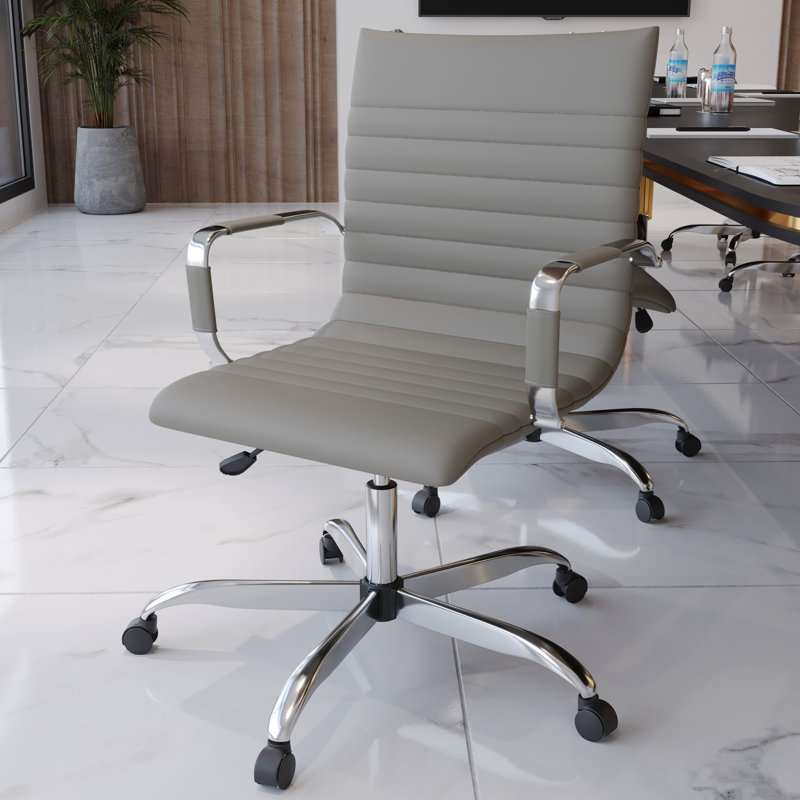 Fauteuil de conférence ergonomique Sorrells, Brun clair