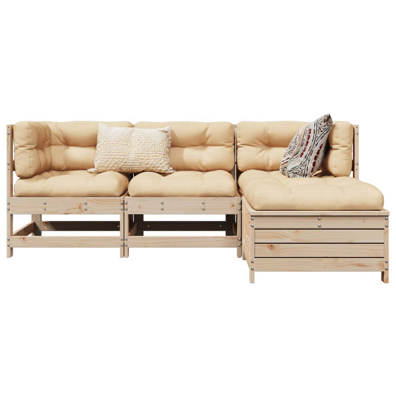 62cm Wide Patio Sofa with Cushions