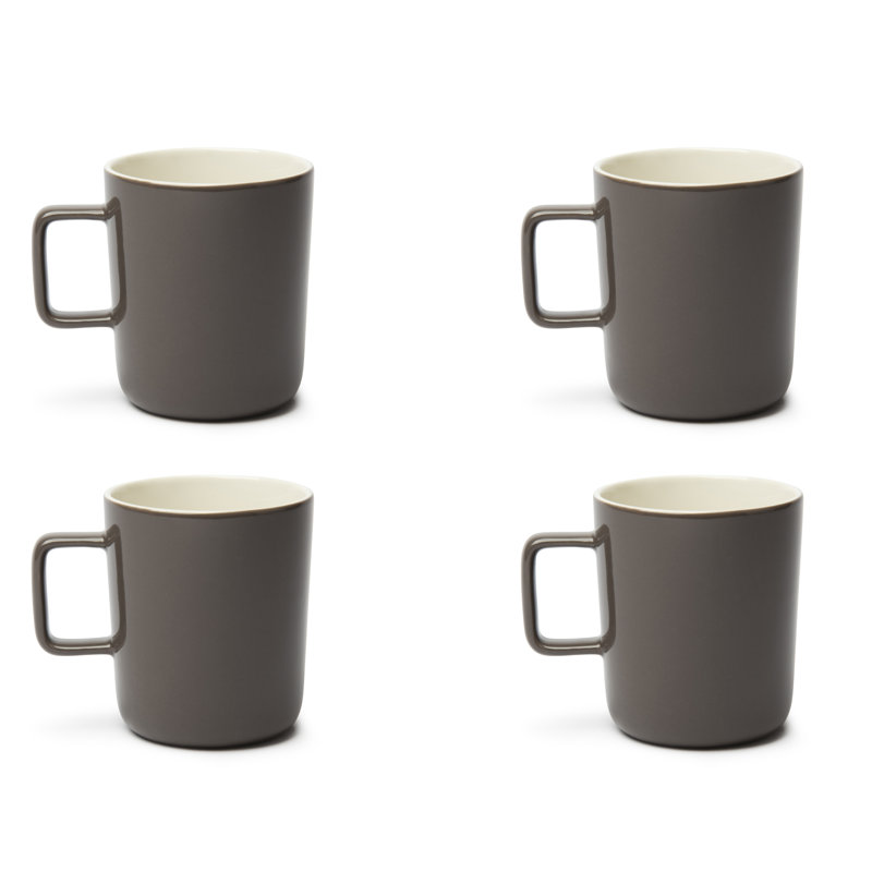 Porcelain Coffee Mug, Grey