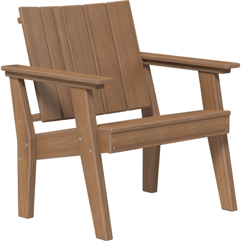 Fauteuil Urban Chat, Grain de bois acajou antique