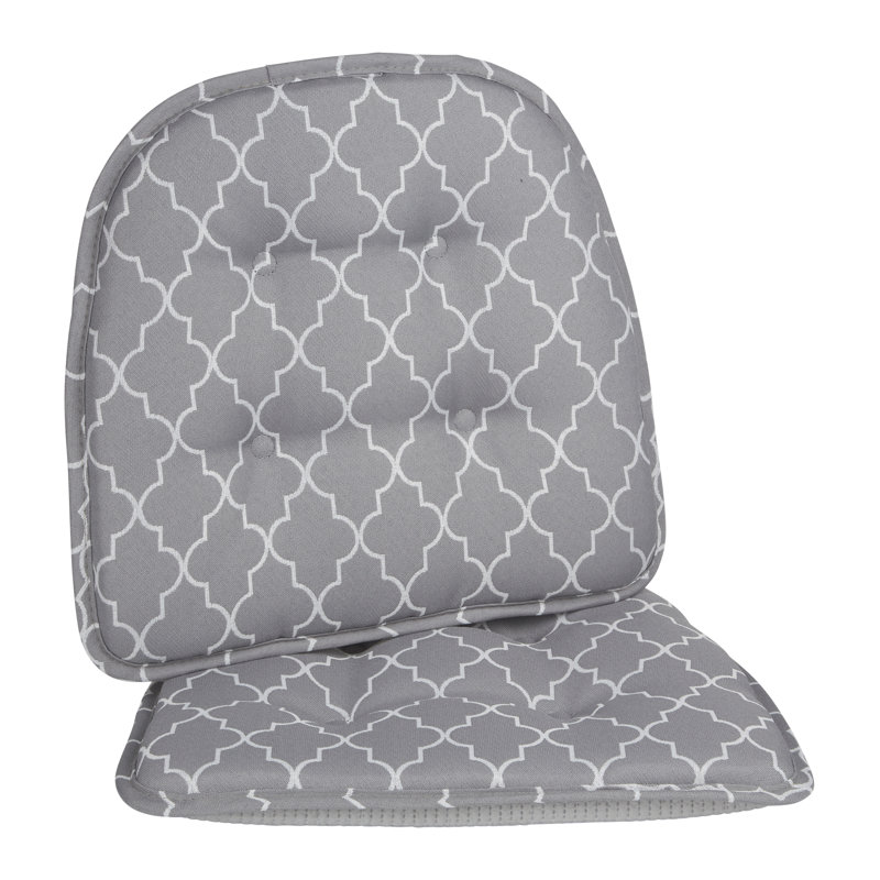 Non-Slip Dining Room And Kitchen Seat Cushions, 16 X 15 X 2 Inches, Gray