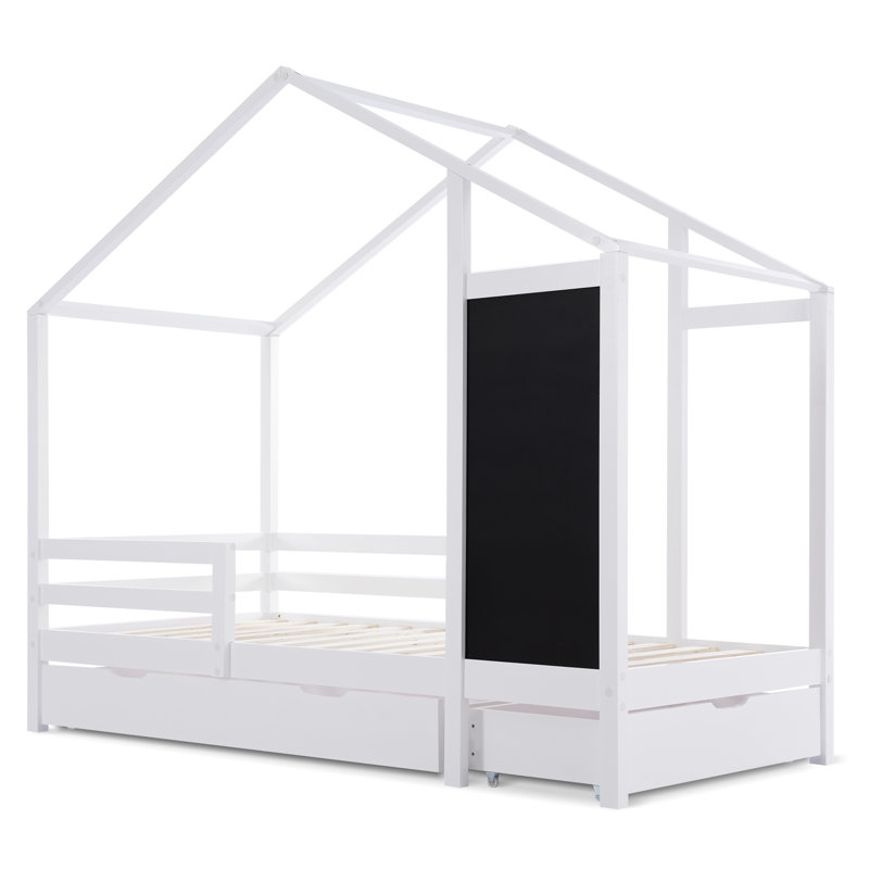 Koski EU Single - 90 X 200 Cm Solid Wood Storage Bed