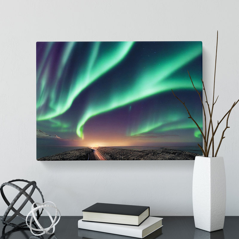Incredible Northern Lights - Wrapped Canvas, 35cm H x 50cm W x 3cm D