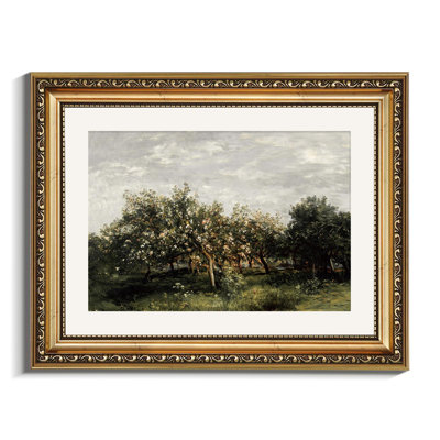 Blossom Fruit Tree Gold Framed Wall Art