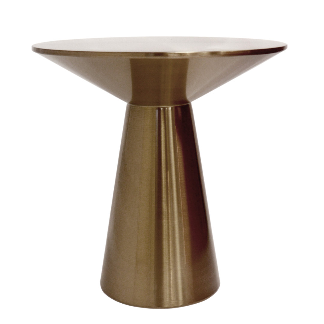 Lorenzo Stainless Steel Top End Table Pasargad