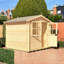 Piagge 8 x 8 Ft. Tongue & Groove 19mm Log Cabin-29354223