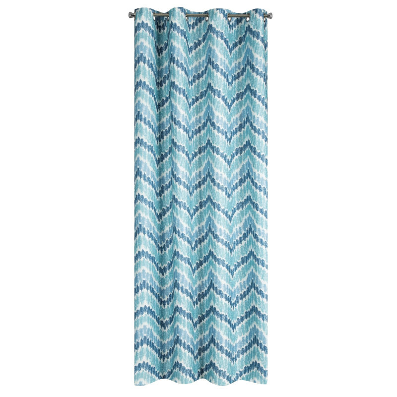 Darron Maximum Blackout Curtains Single Panel, Light Blue