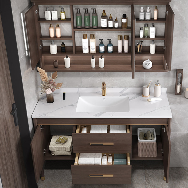 Chinese light luxury high-end bathroom cabinet