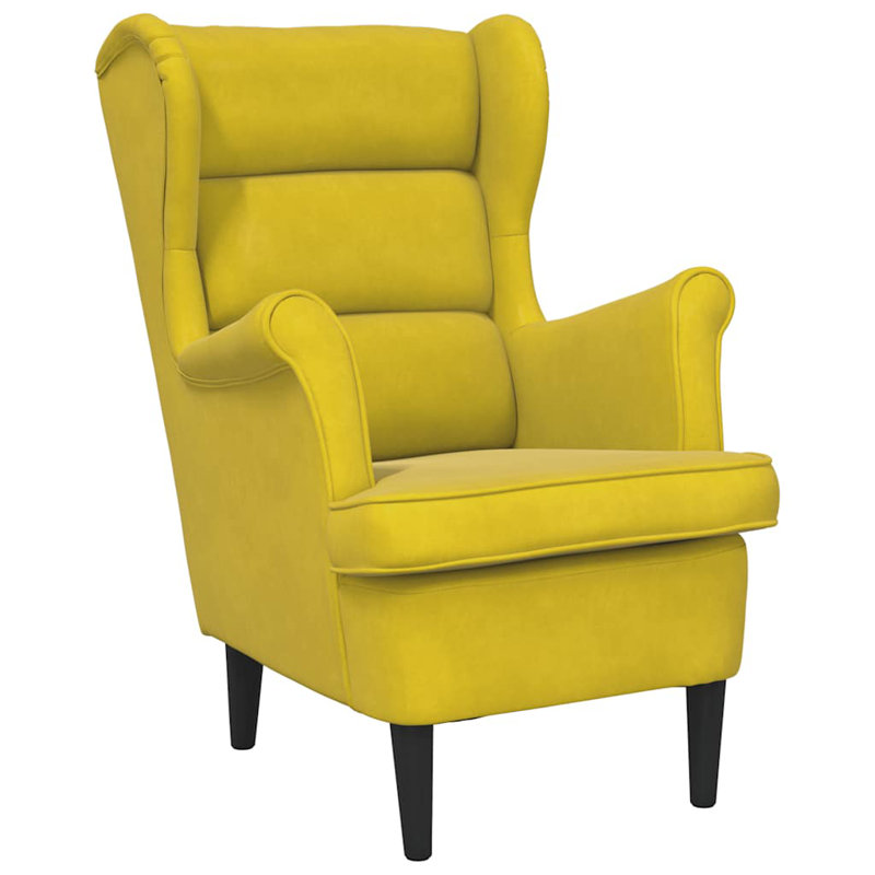 Jelez Upholstered Armchair, Mustard Yellow Polyester