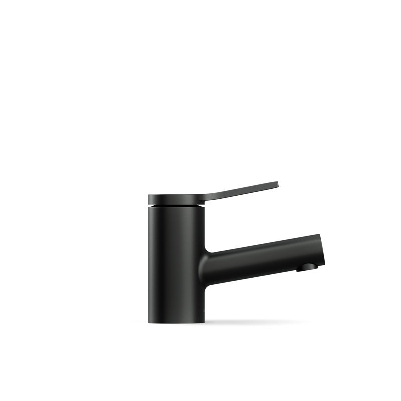 Robinet de lavabo pour salle de bain à poignée simple Elate, 1,2 gal / min, Noir mat