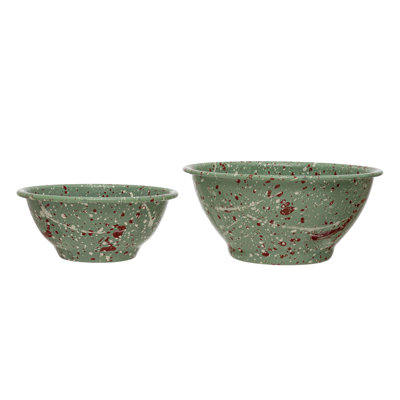 Wetherell 2 Piece Enameled Cereal Bowl Set
