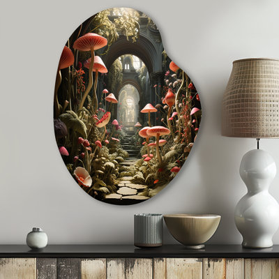 Hoboken - Mushroom Pear Shape Asymmetric Metal Wall Art