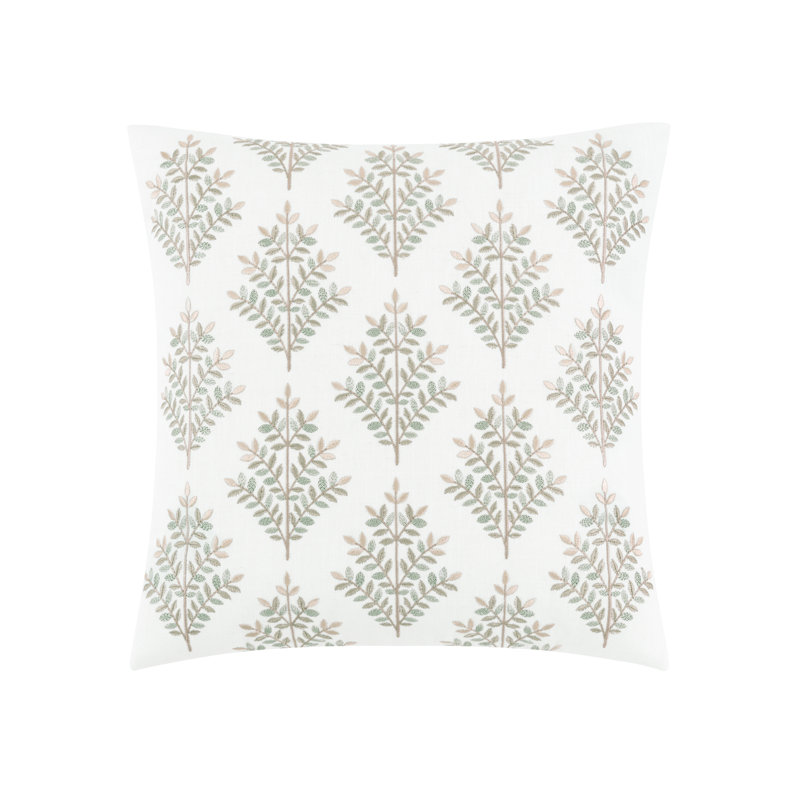 Komodo Embroidered Decorative Accent Pillow, Floral