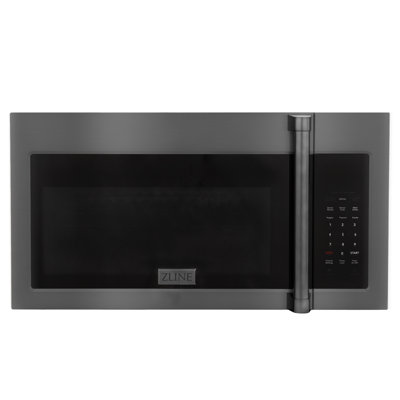 ZLINE 30 in. Over-The-Range Microwave in Satin Steel with Traditional Handle and 2 Charcoal Filters