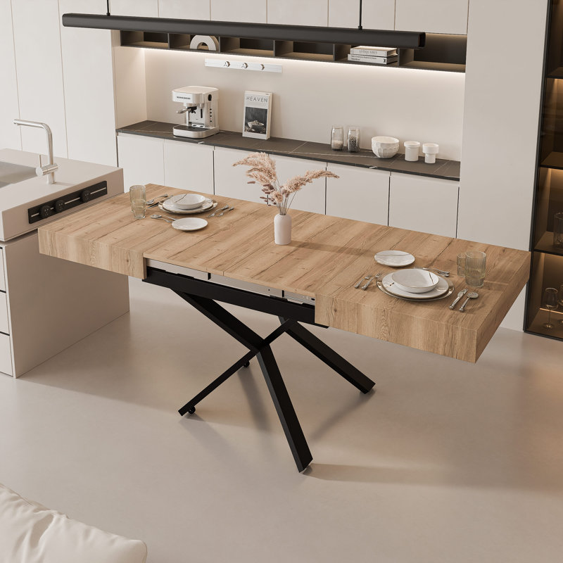 Extendable Dining Table, Natural Halifax