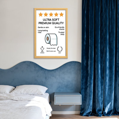 Bath & Laundry Soft Premium Quality Toilet Paper Wall Art