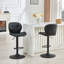 Tabouret de comptoir rembourré à hauteur réglable avec structure en métal (ensemble de 2)-30363810