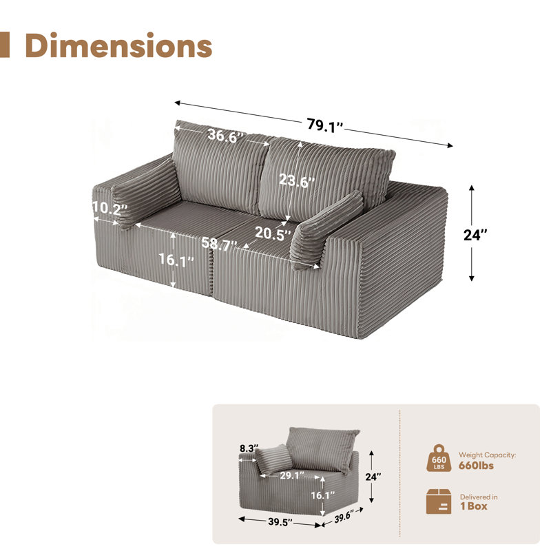 Two Coners, Corduroy Light Gray